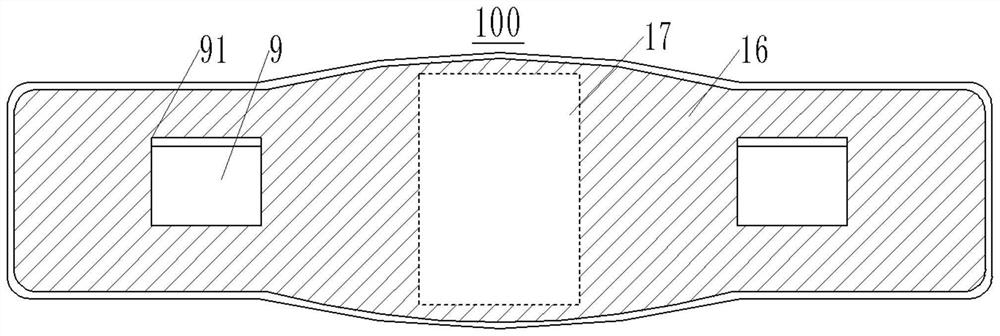 A plastic medical fixed belt with automatic adjustment function