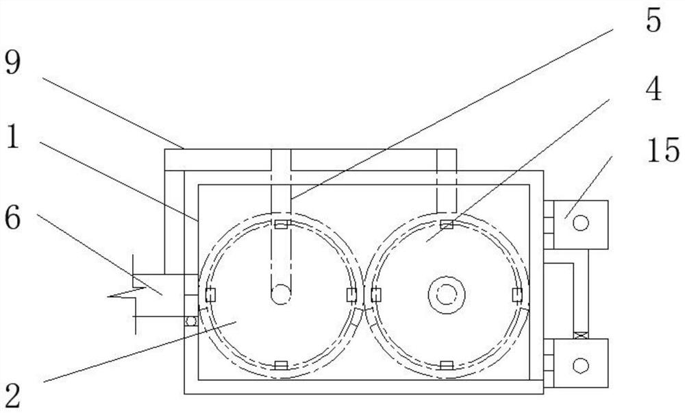 Waste gas treatment device in coating production