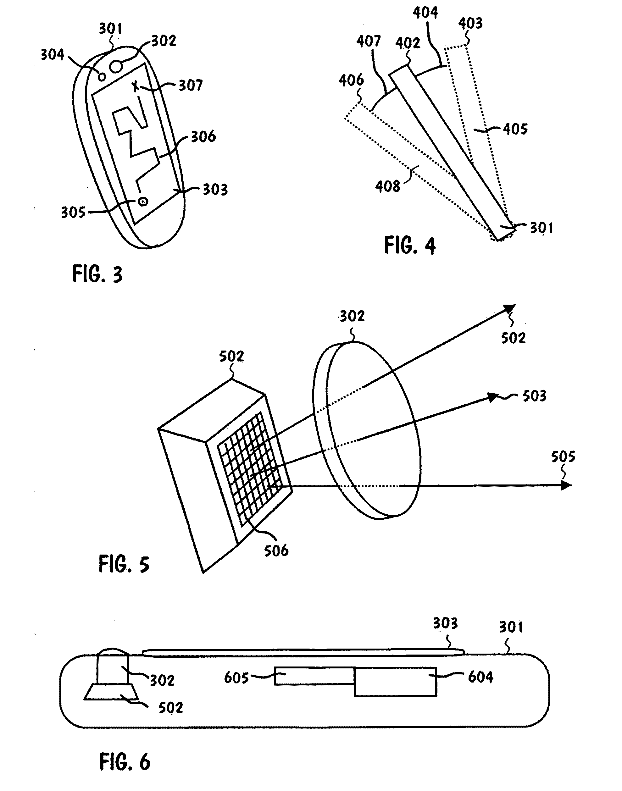 Mobile device with wide-angle optics and a radiation sensor