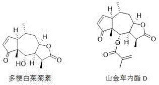 Application of sesquiterpene lactone compounds in the preparation of anti-influenza virus drugs