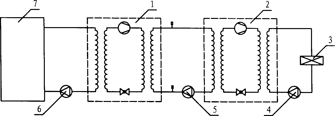 Heat pump air conditioner of air source, solar, water source