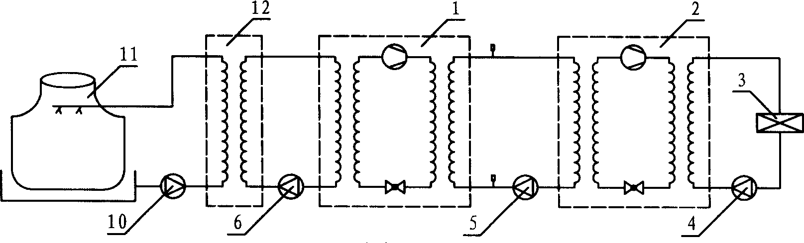 Heat pump air conditioner of air source, solar, water source