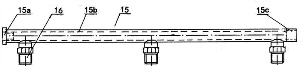 Prefabricated clamping and pressing connecting assembly of assembly type gas meter box