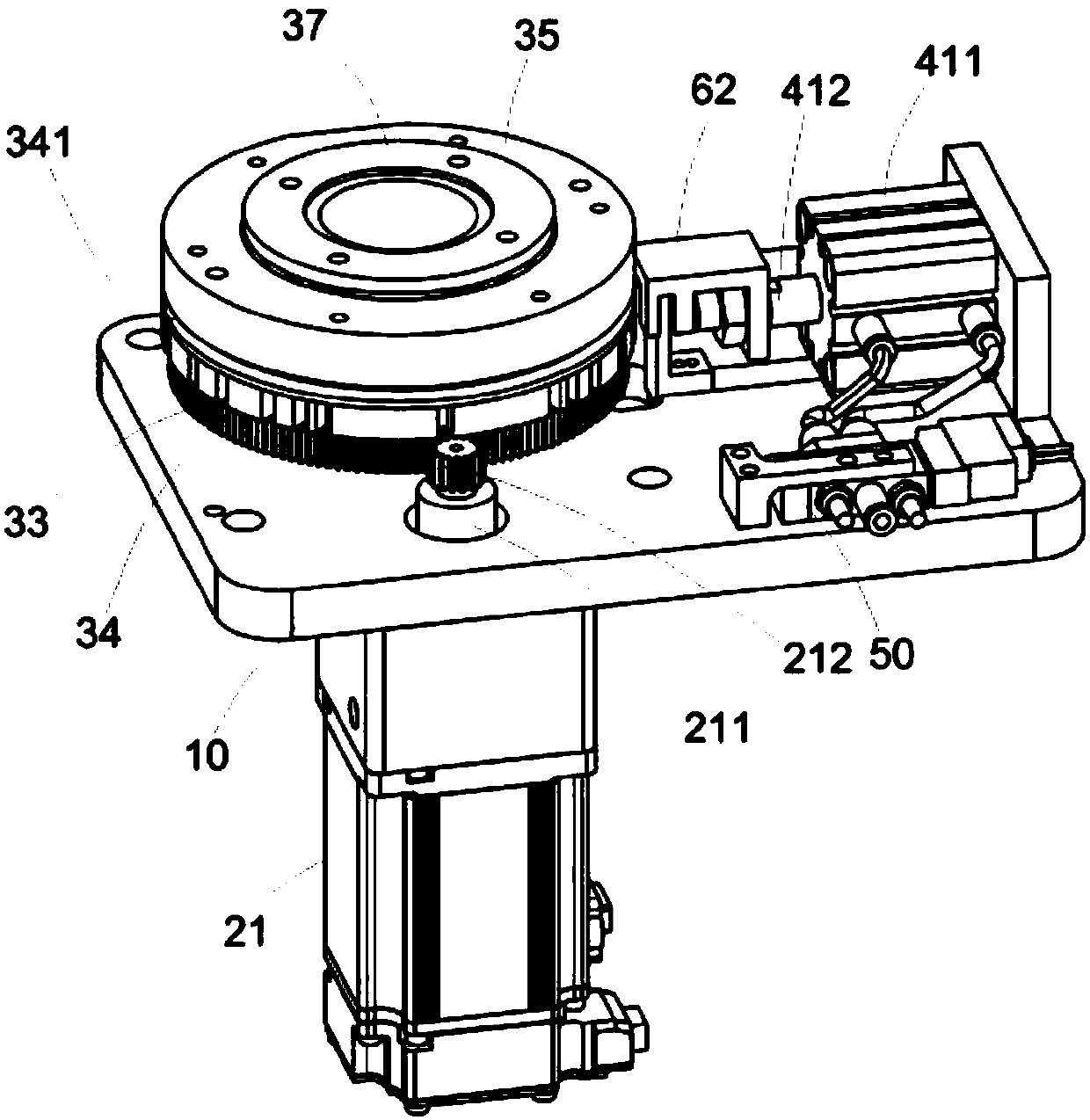 Rotating platform structure