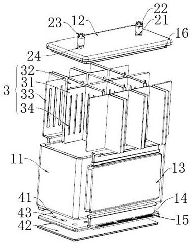 An anti-seismic component for lead-acid batteries