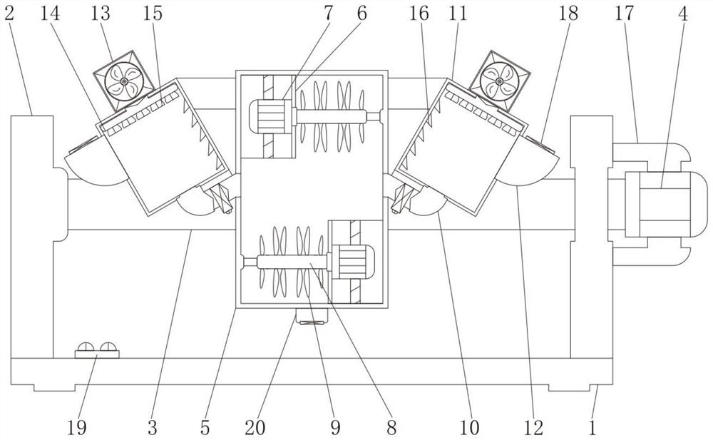 Auxiliary device for chemical fertilizer production