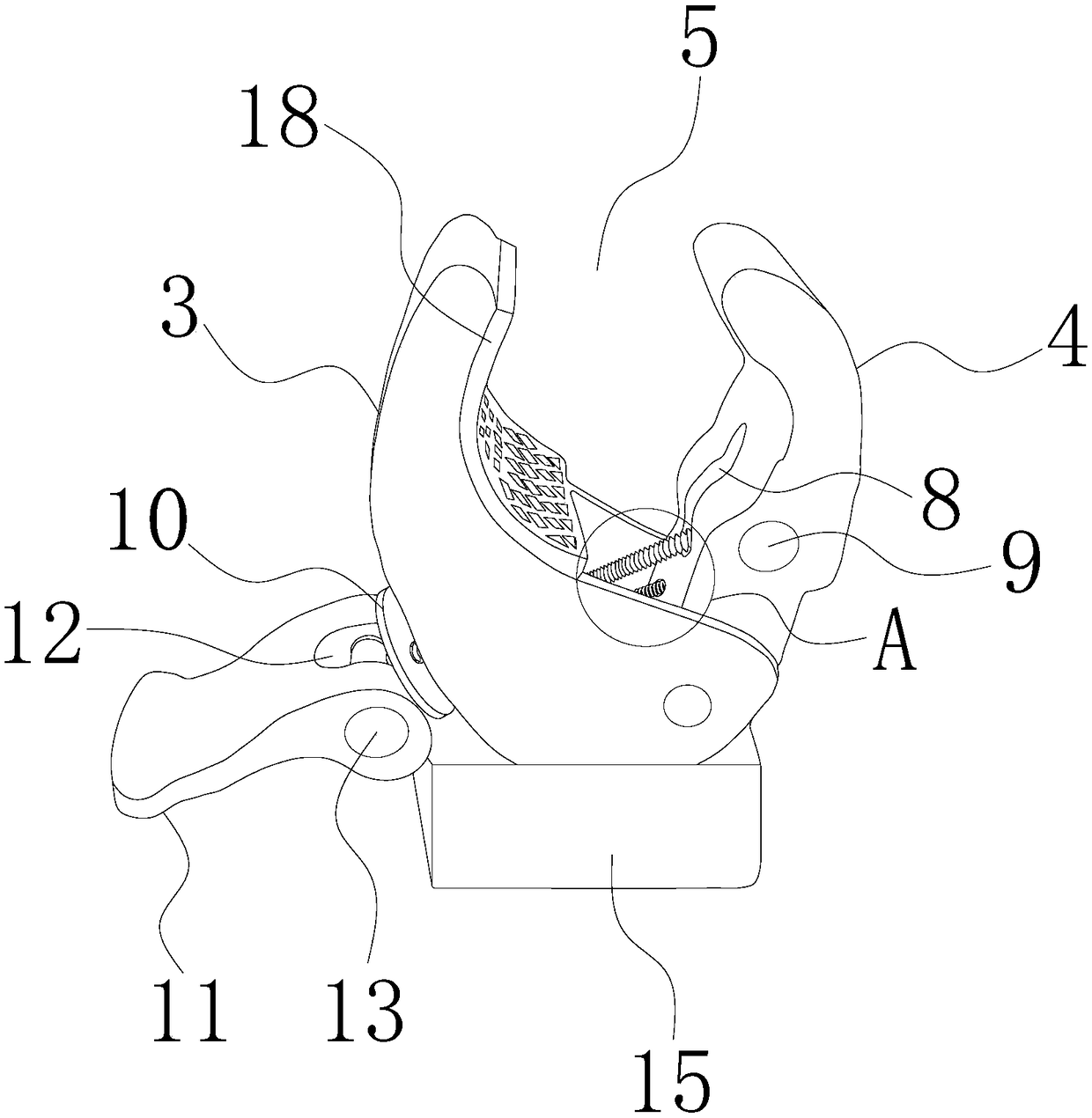 Device applied to pre-charging cannon area for quickly fixing photoelectric beam detector