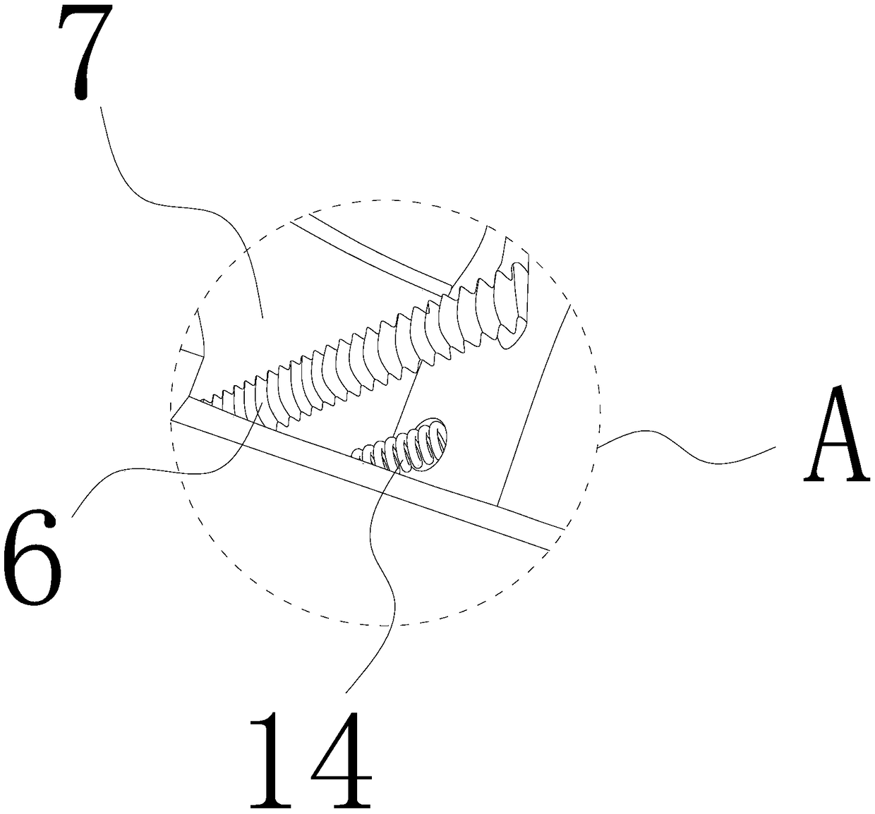 Device applied to pre-charging cannon area for quickly fixing photoelectric beam detector