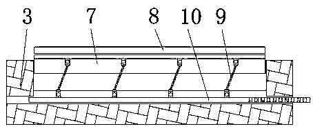 Spinal operation bracket device convenient in drainage to prevent hematocele, for neurosurgery