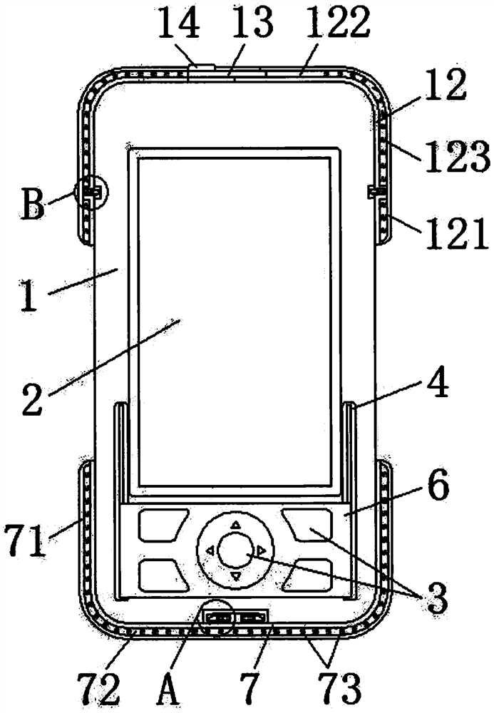 Positioning device convenient for real-time tracking and based on communication equipment