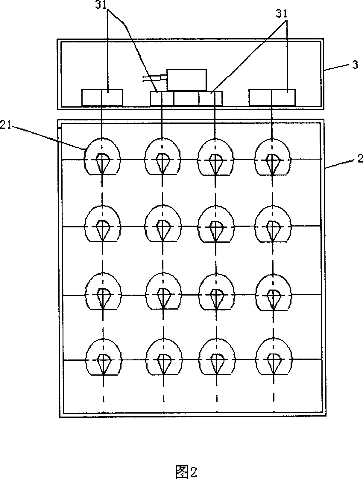 Emission scanning phased array ground detecting radar