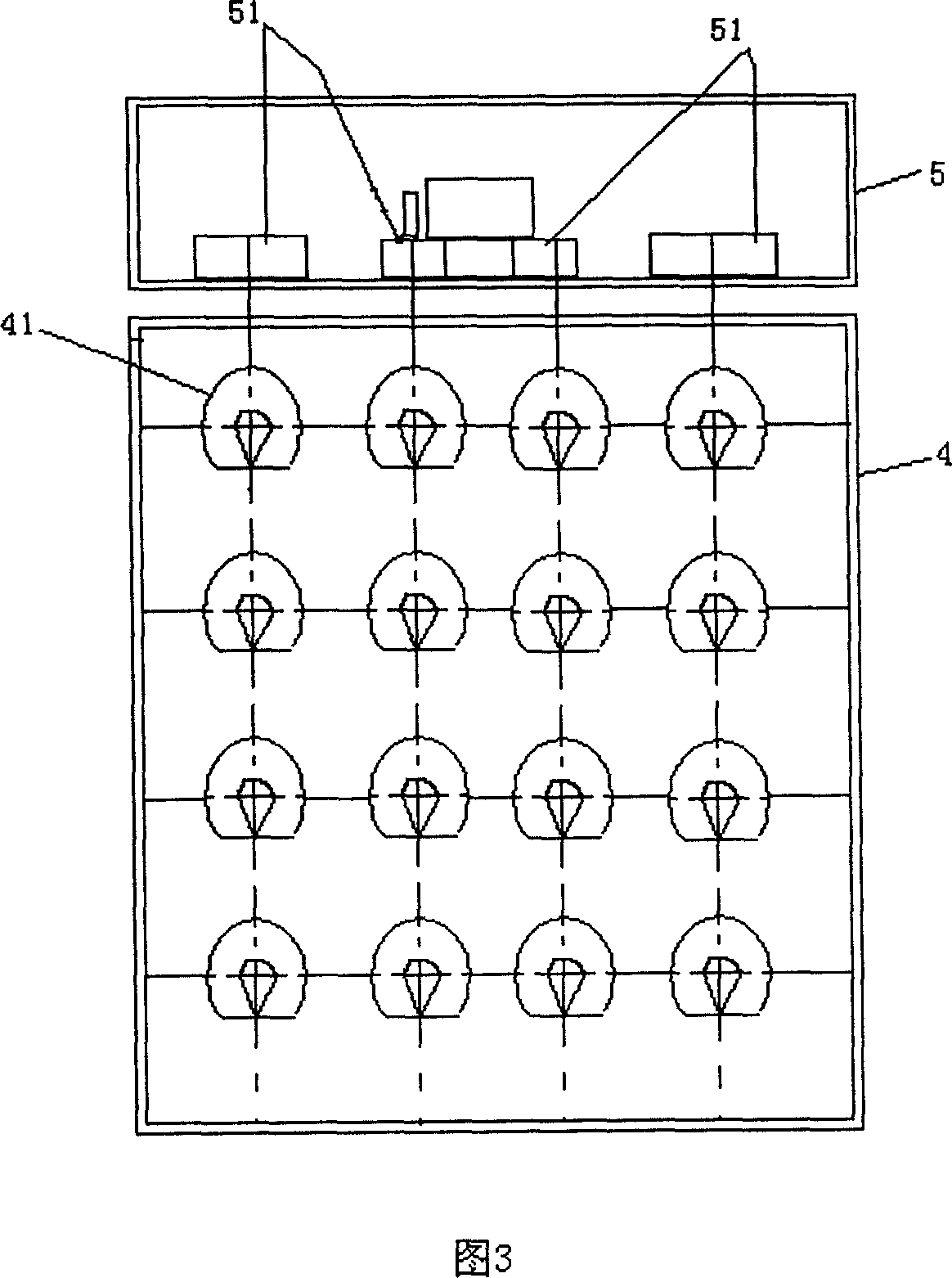 Emission scanning phased array ground detecting radar