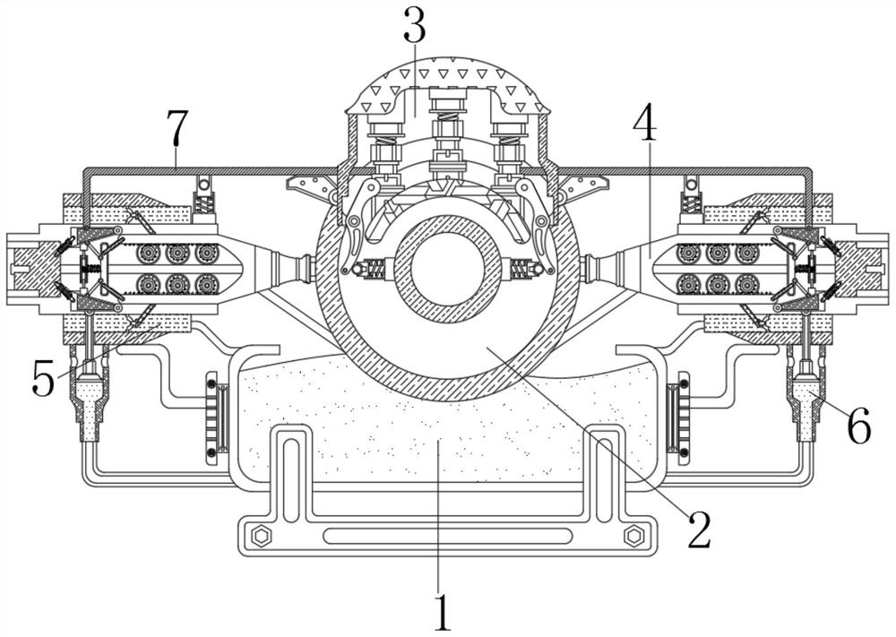 Textile cloth dyeing device capable of automatically adjusting dip dyeing depth and recycling dye