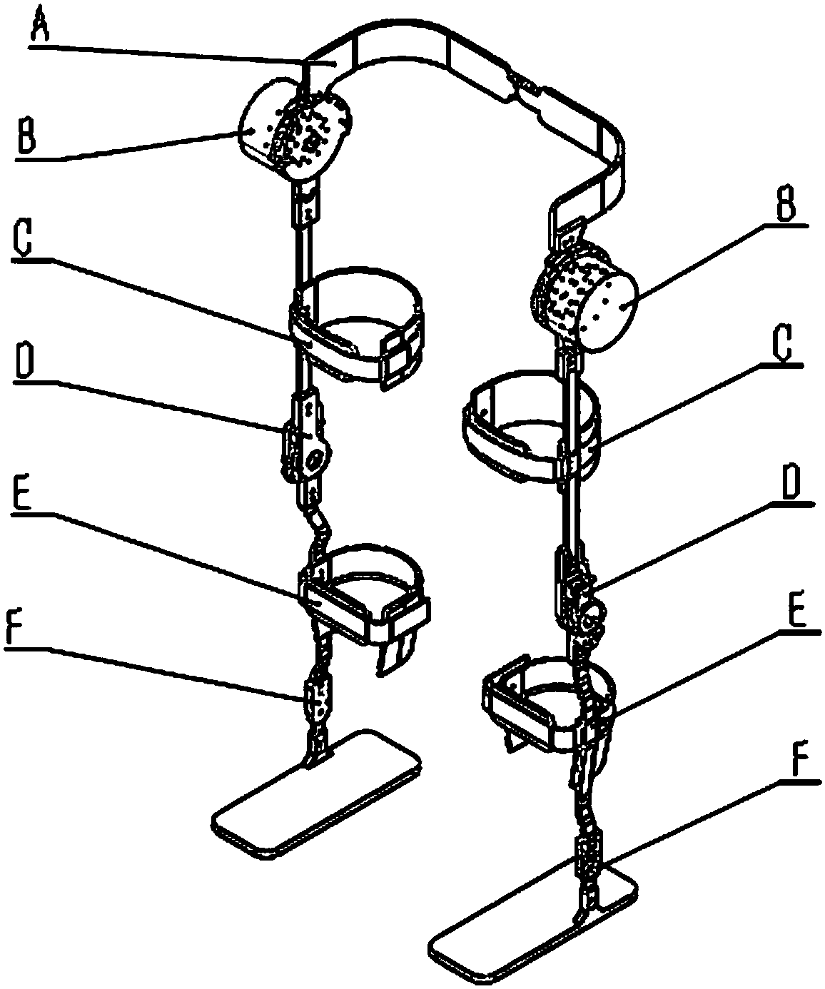 Semi-passive light-weight lower limb exoskeleton