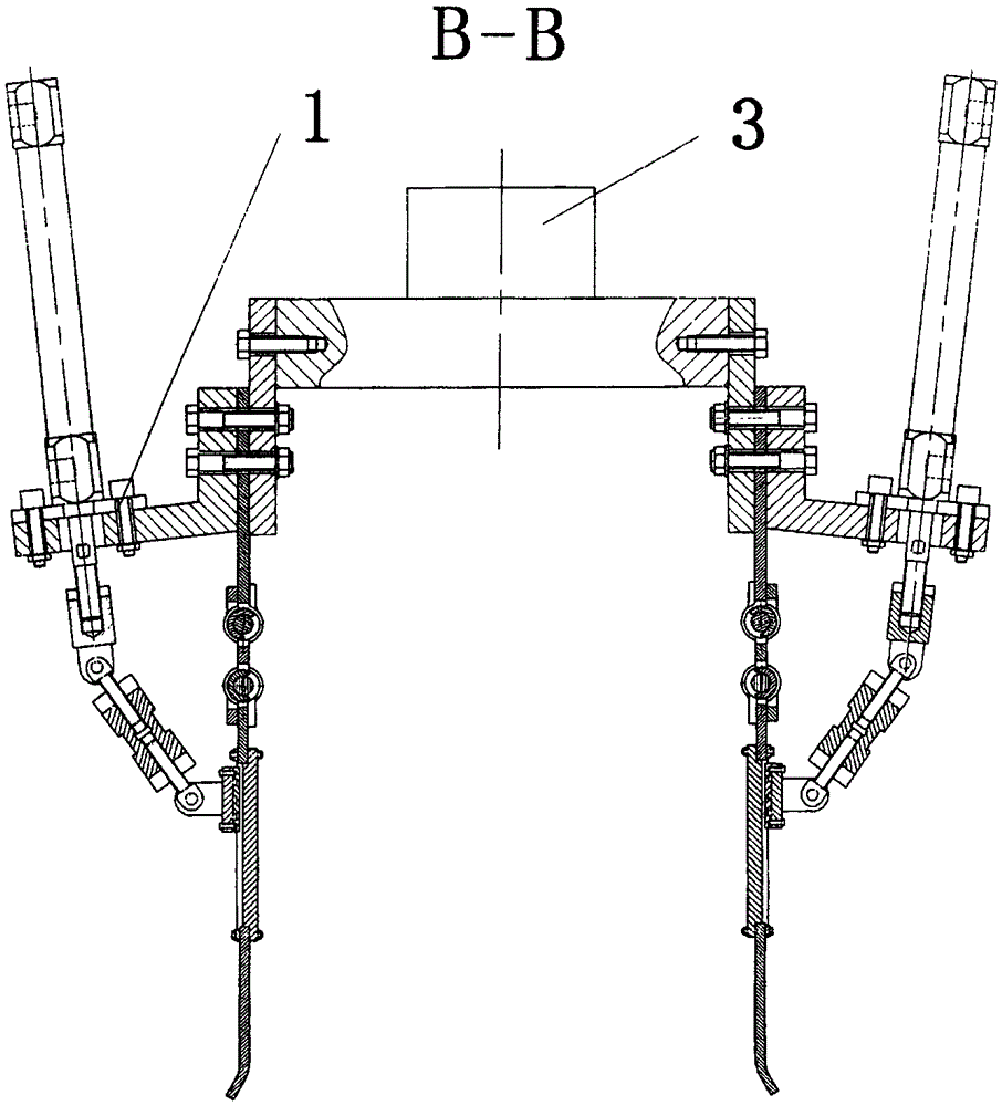 Self-locking booster compliant end gripper for tandem living hinges