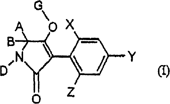 2,4-dihalogen-6-(c2-c3-alkyl)-phenyl substituted tetramic acid derivatives