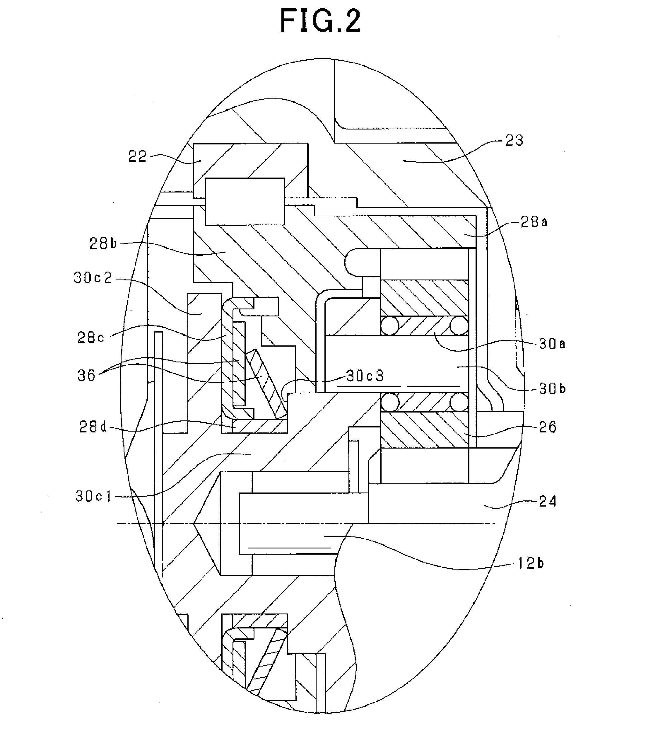 Engine starter with torque variator