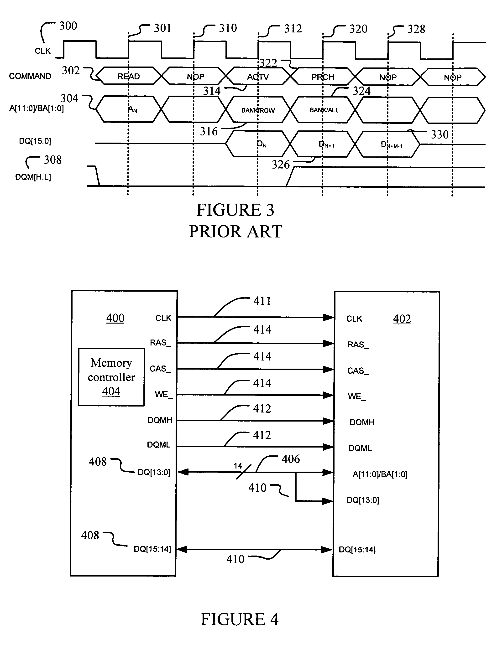 Method and system for reducing pin count in an integrated circuit when interfacing to a memory