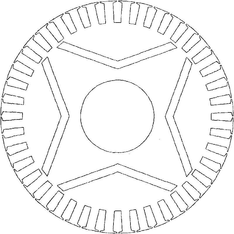 Permanent-magnet self-starting synchronous motor