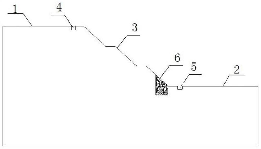 Silt slope stability control method for fixing slope by using chemical improvement reagent