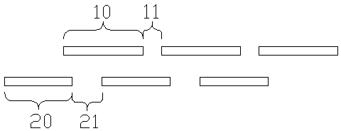 Suture needle asymmetric arrangement method for surgical anastomosis and surgical anastomat