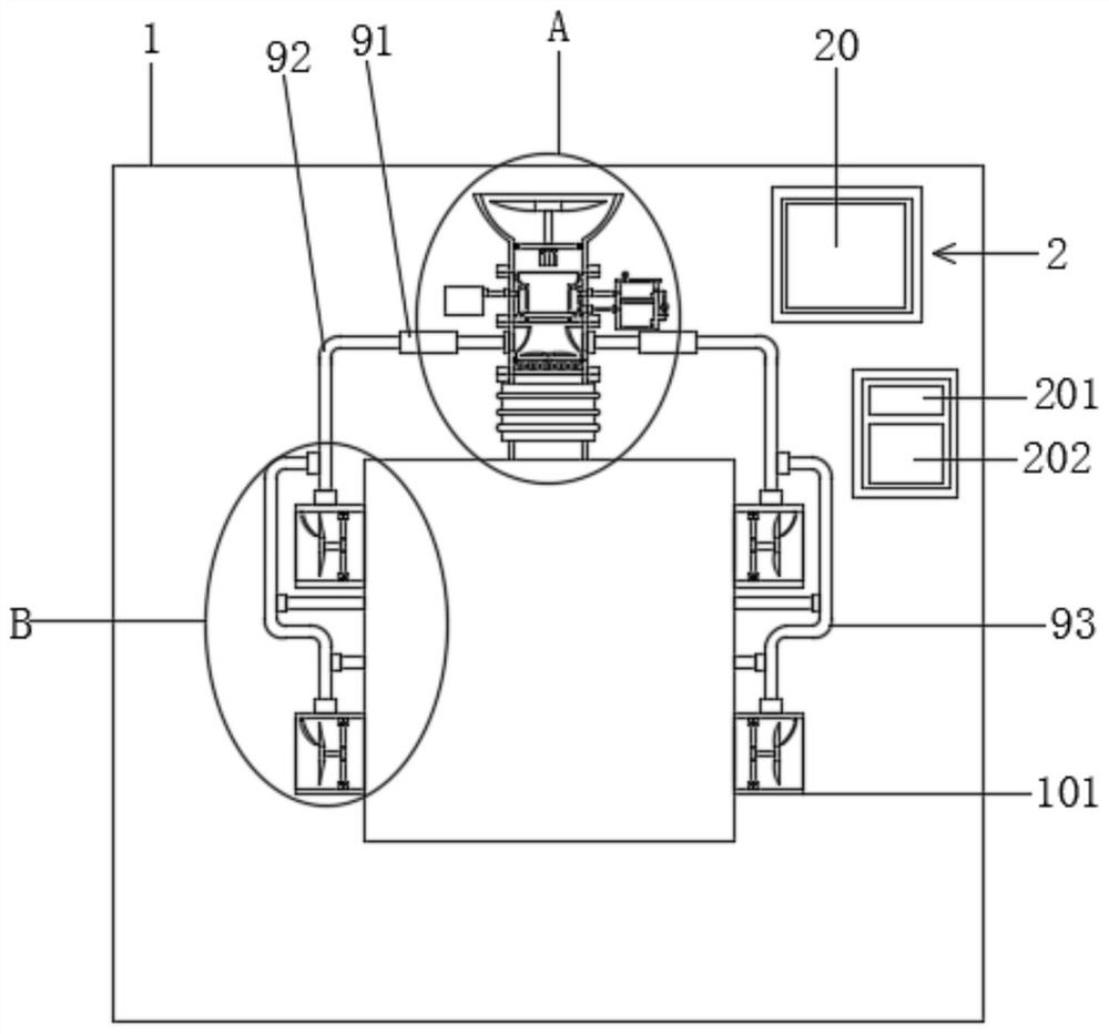 Ventilation energy-saving system of green building