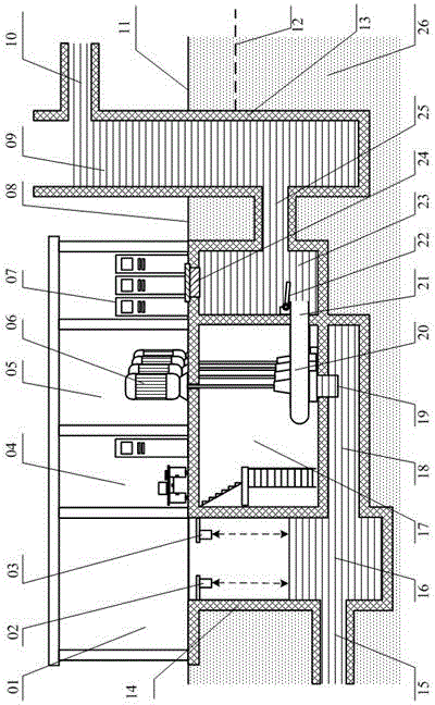 Constant water level discharge system for municipal wastewater collecting well and discharge method of constant water level discharge system