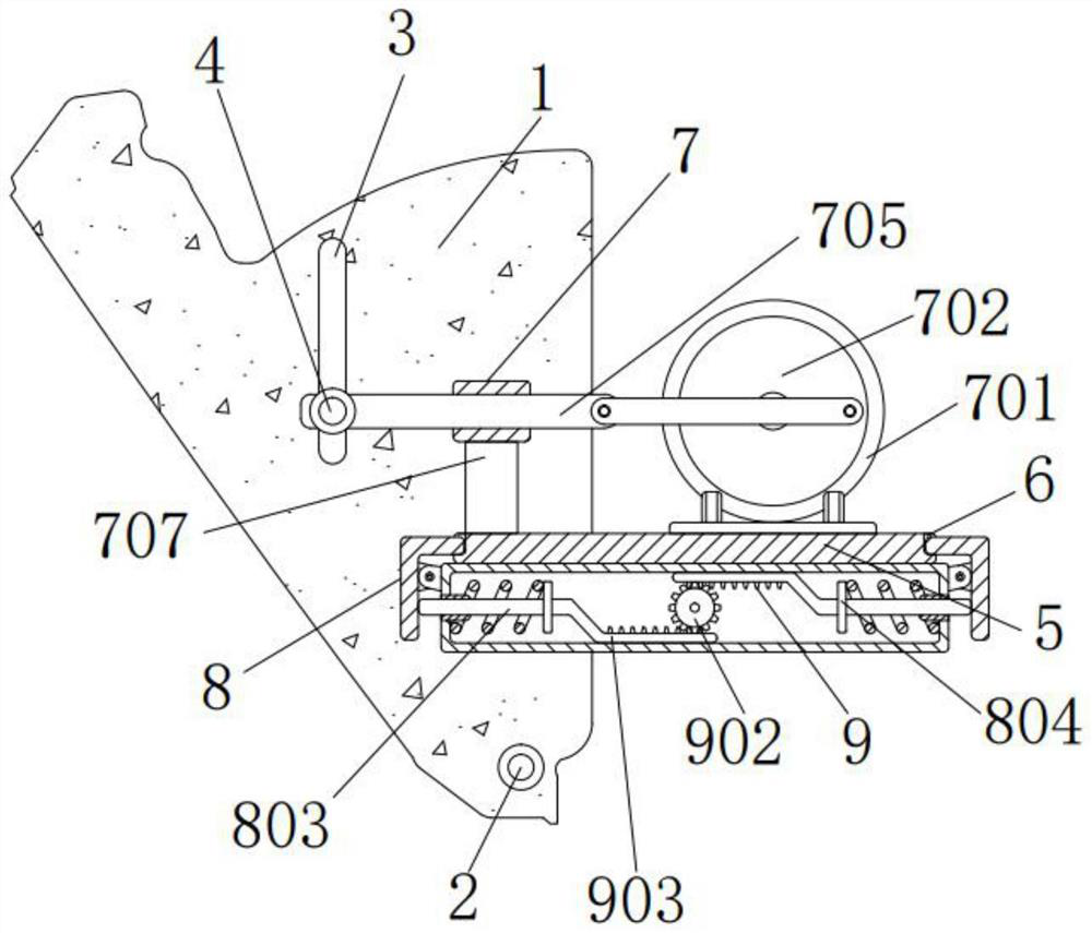 Efficient electric transmission mechanism of automobile glove box