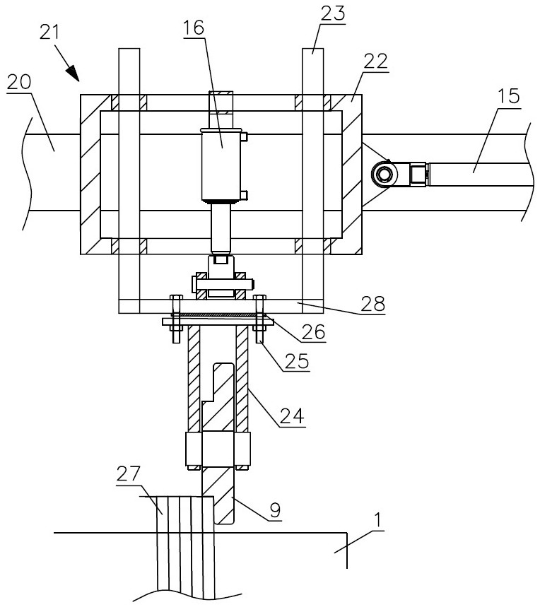 A horizontal flange coiler