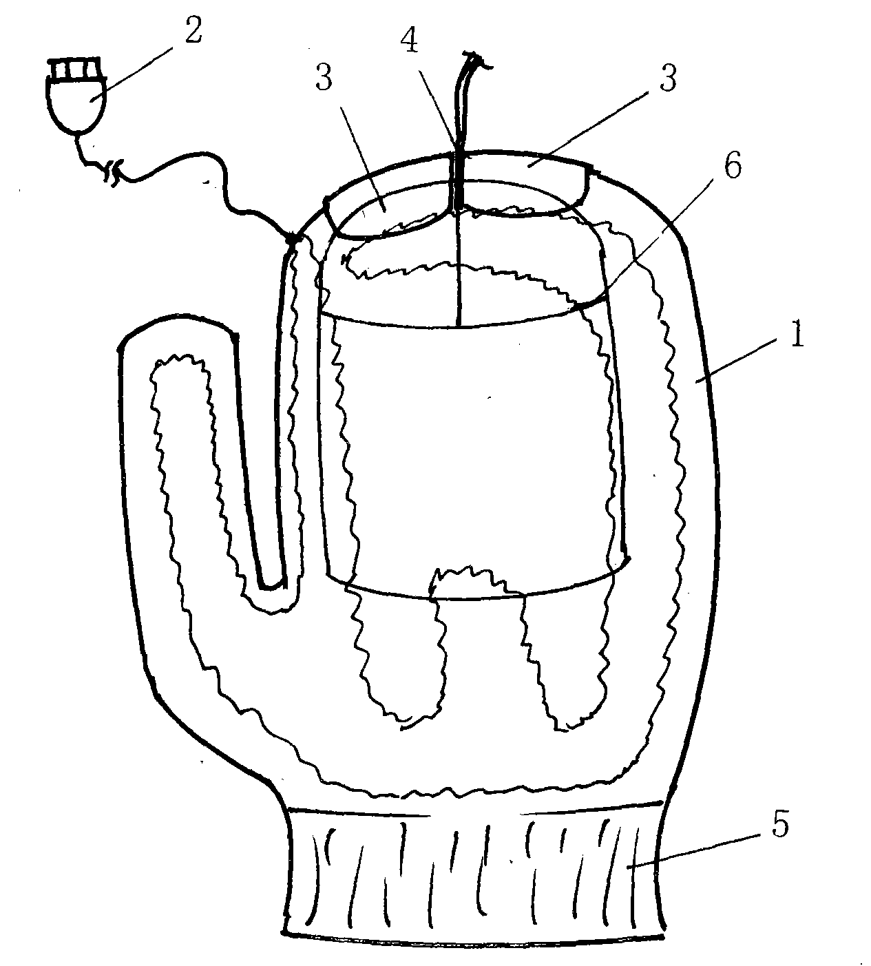 Electric heating mouse glove