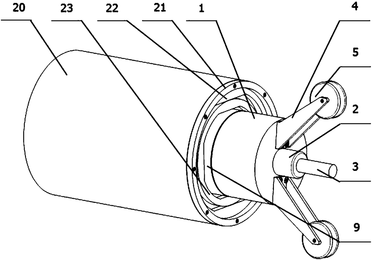 Passive adaptive multifunctional detection device for nuclear fuel assembly