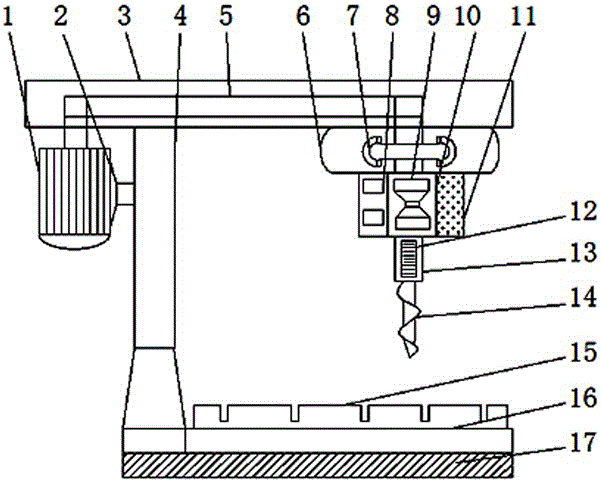 Steel plate puncher with stable performance