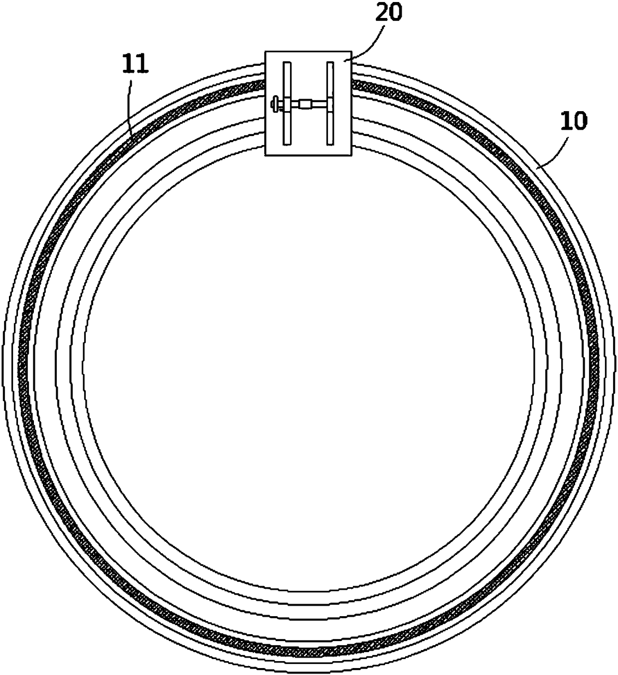 A circular movable led light mechanism