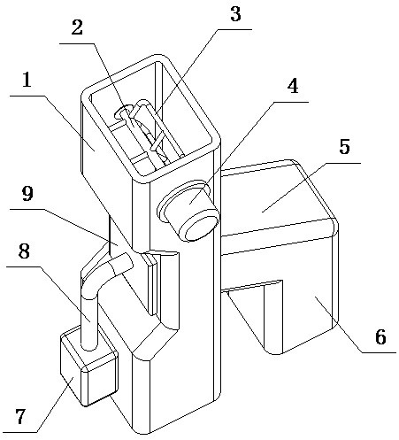 Metal powder separation device and using method thereof