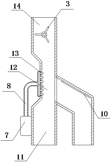 Metal powder separation device and using method thereof