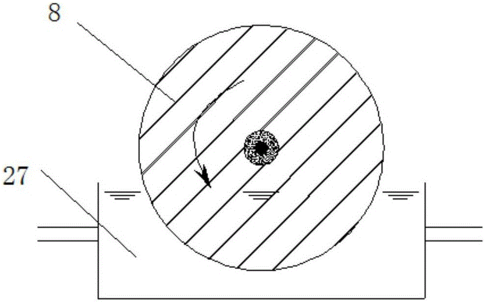 Town sewage treatment system and method