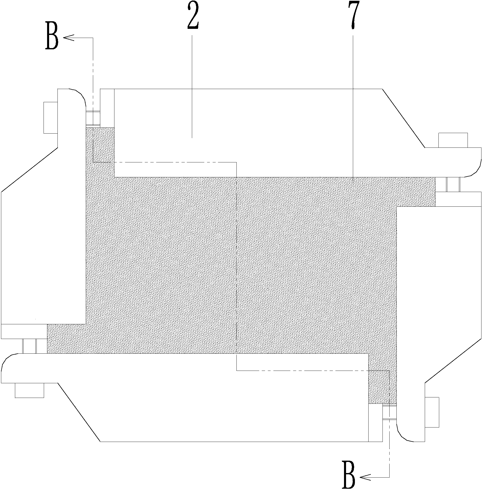 Rock sample sealing method for hard rock true triaxial test