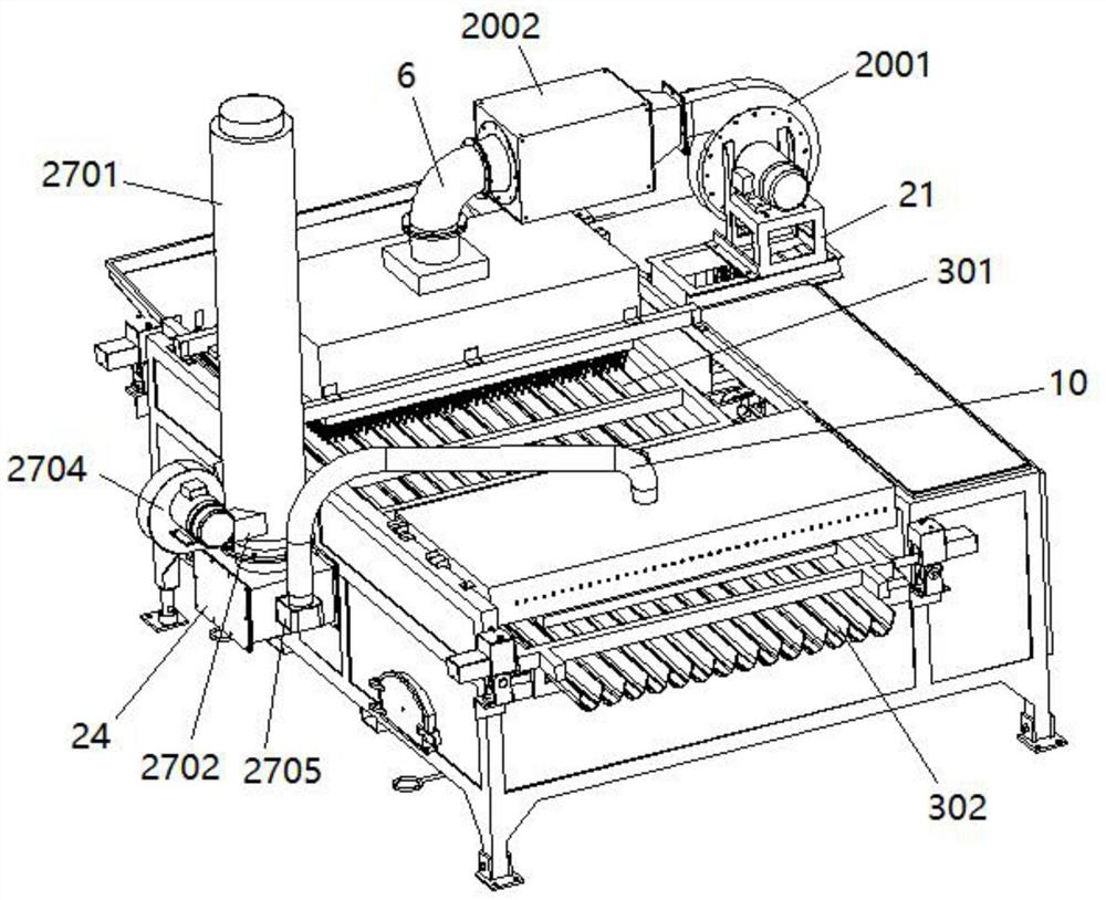 Double-heat-supply type tea leaf fixation and carding machine