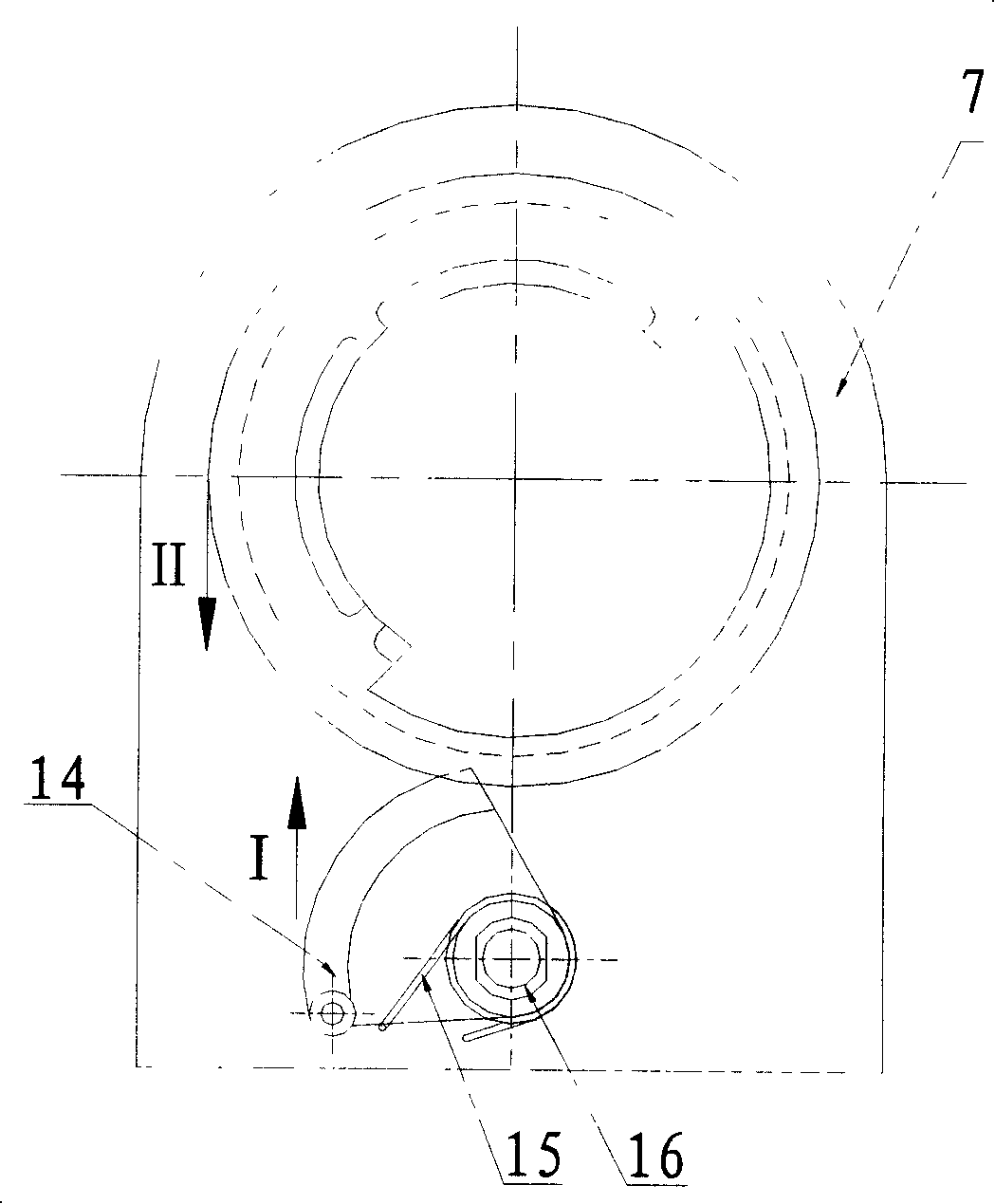 Constant tension spring compensating unit