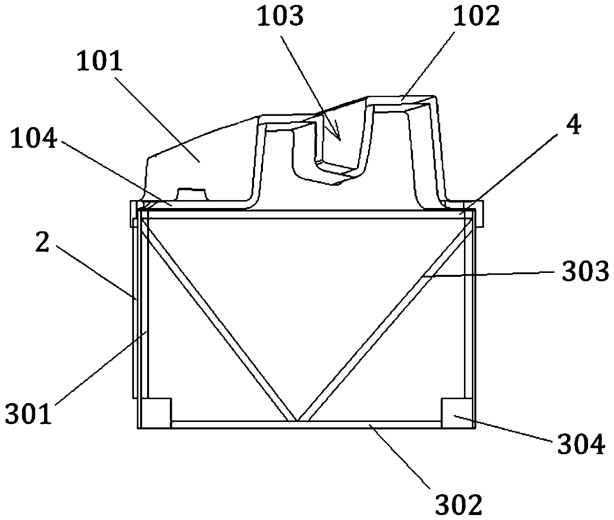 Mold and hot-pressing tank forming process equipment