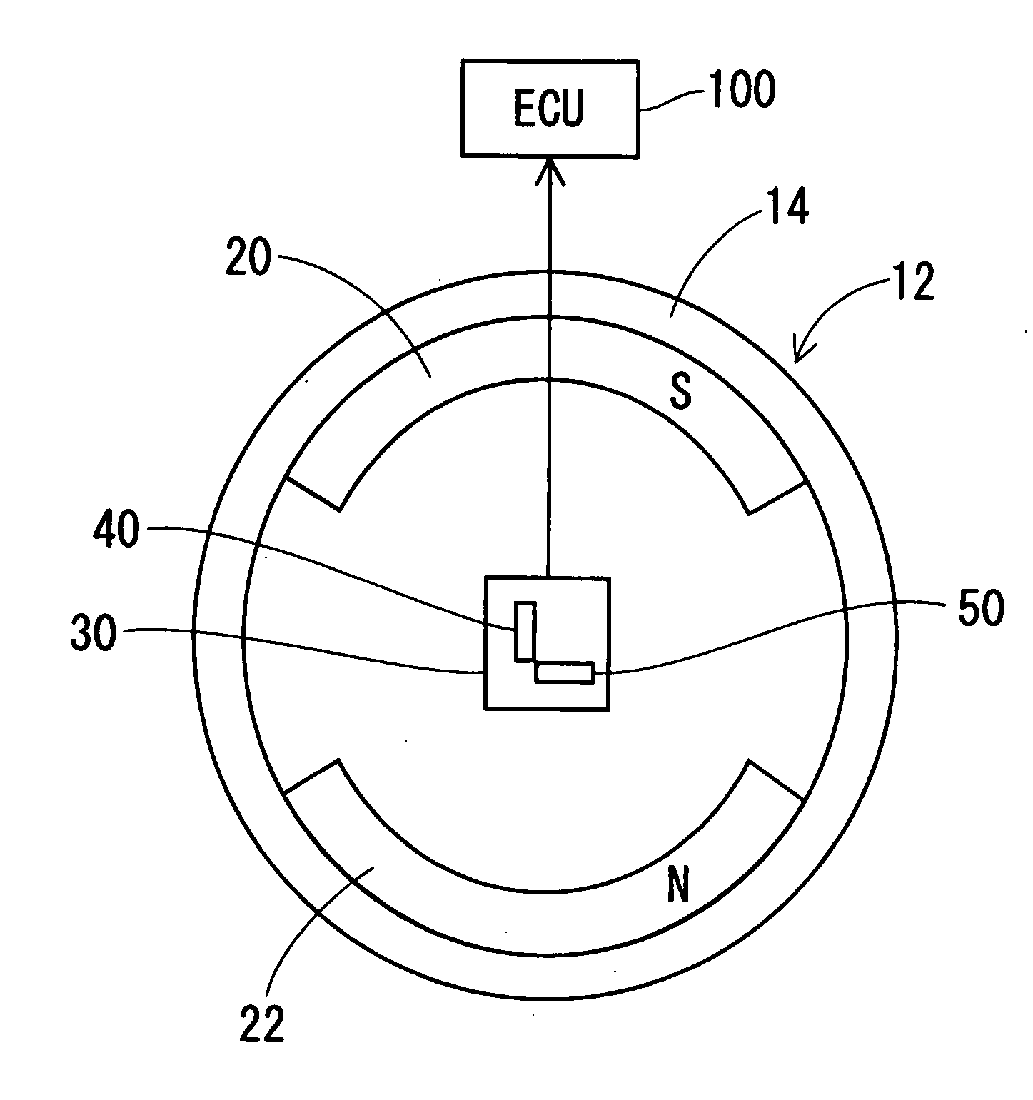 Rotation angle detecting device