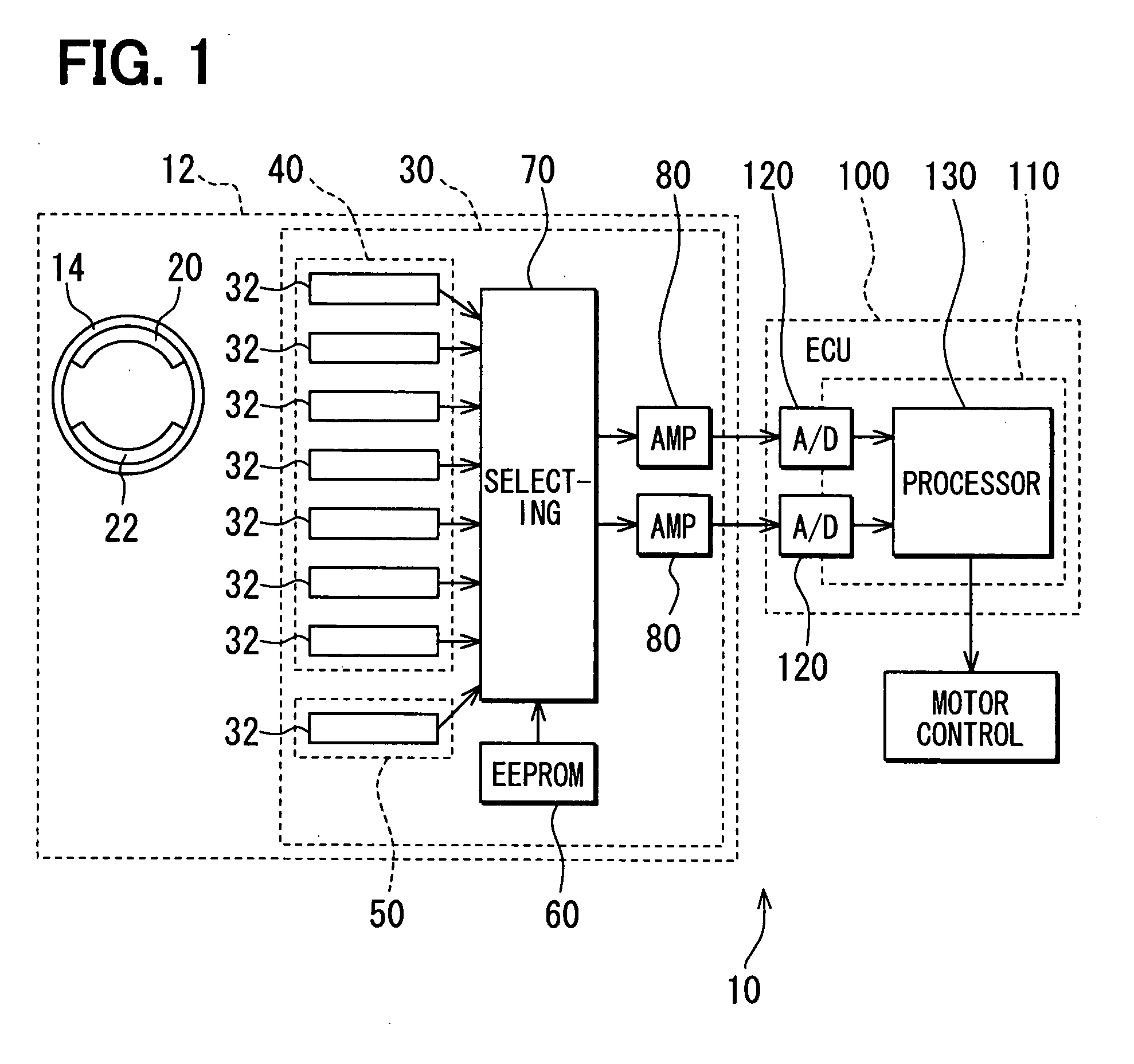 Rotation angle detecting device