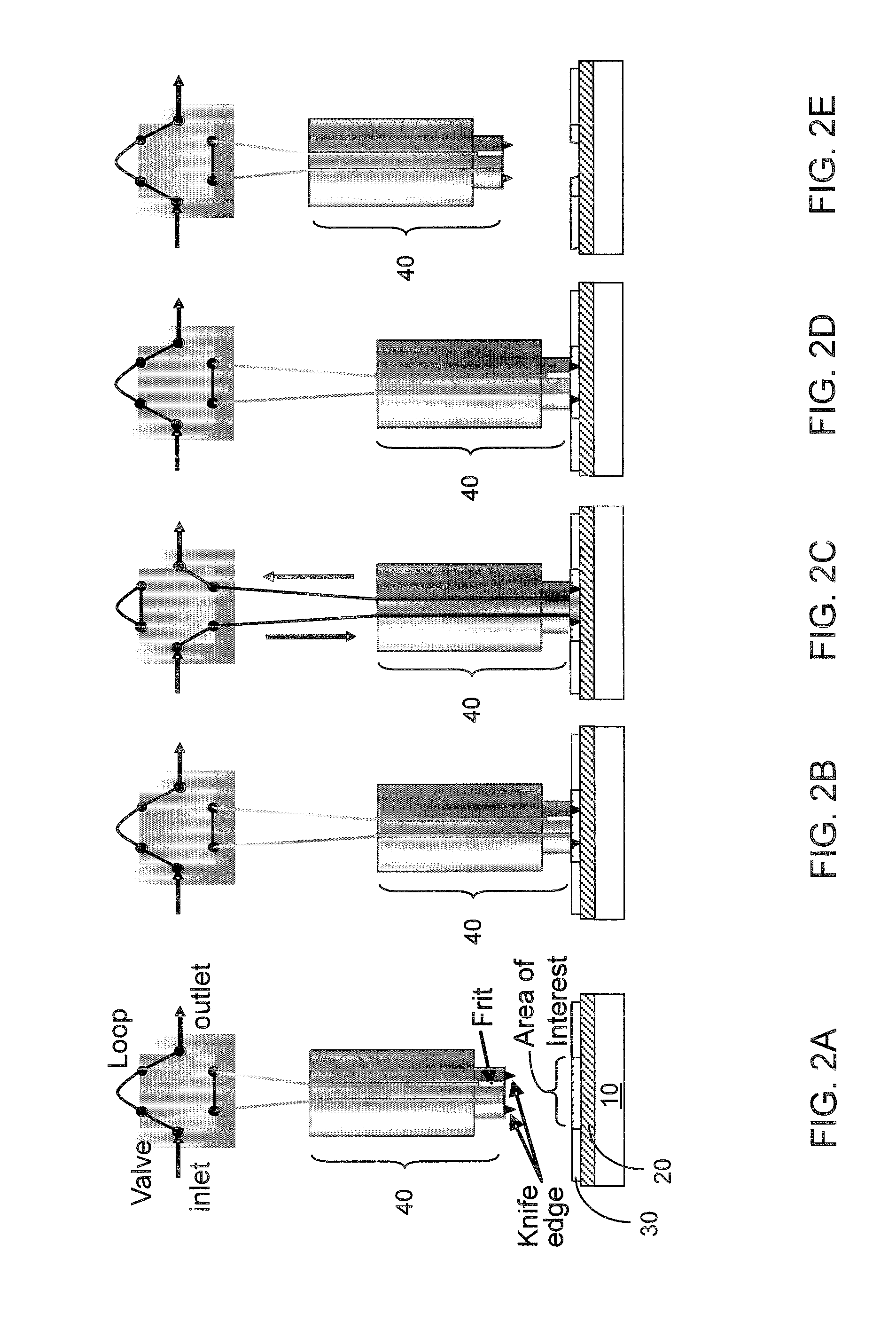 Sealing surface sampling probe applied to blood spots and tissues