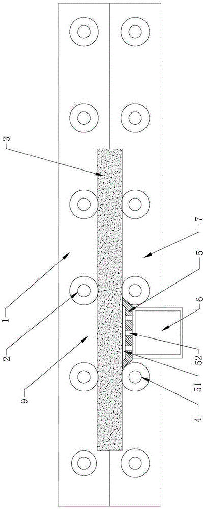 Flame retardant impregnation device for foamed plastic board