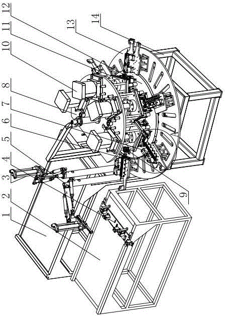 Automatic punching special machine for automotive glass guide rail