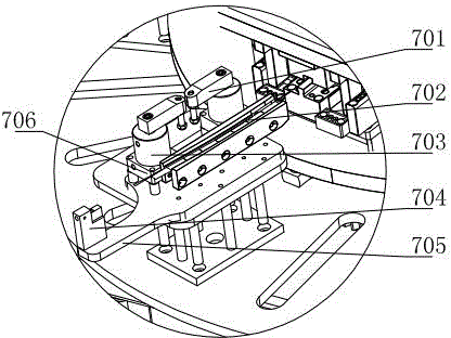 Automatic punching special machine for automotive glass guide rail