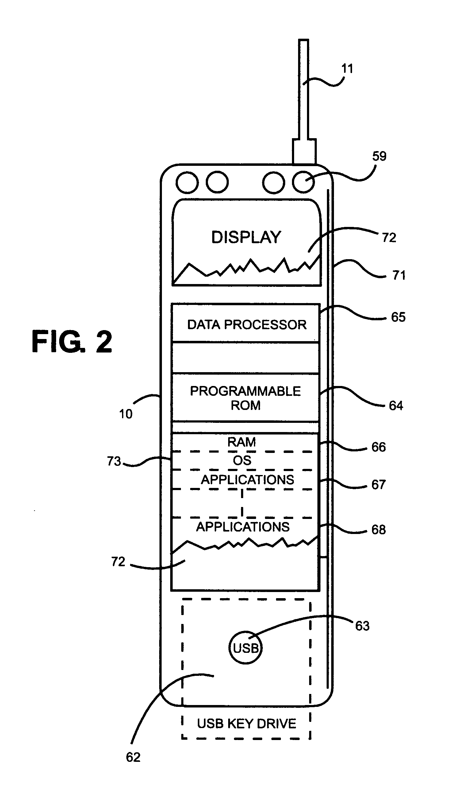 High capacity ancillary storage unit removably attachable to mobile cellular telephone member