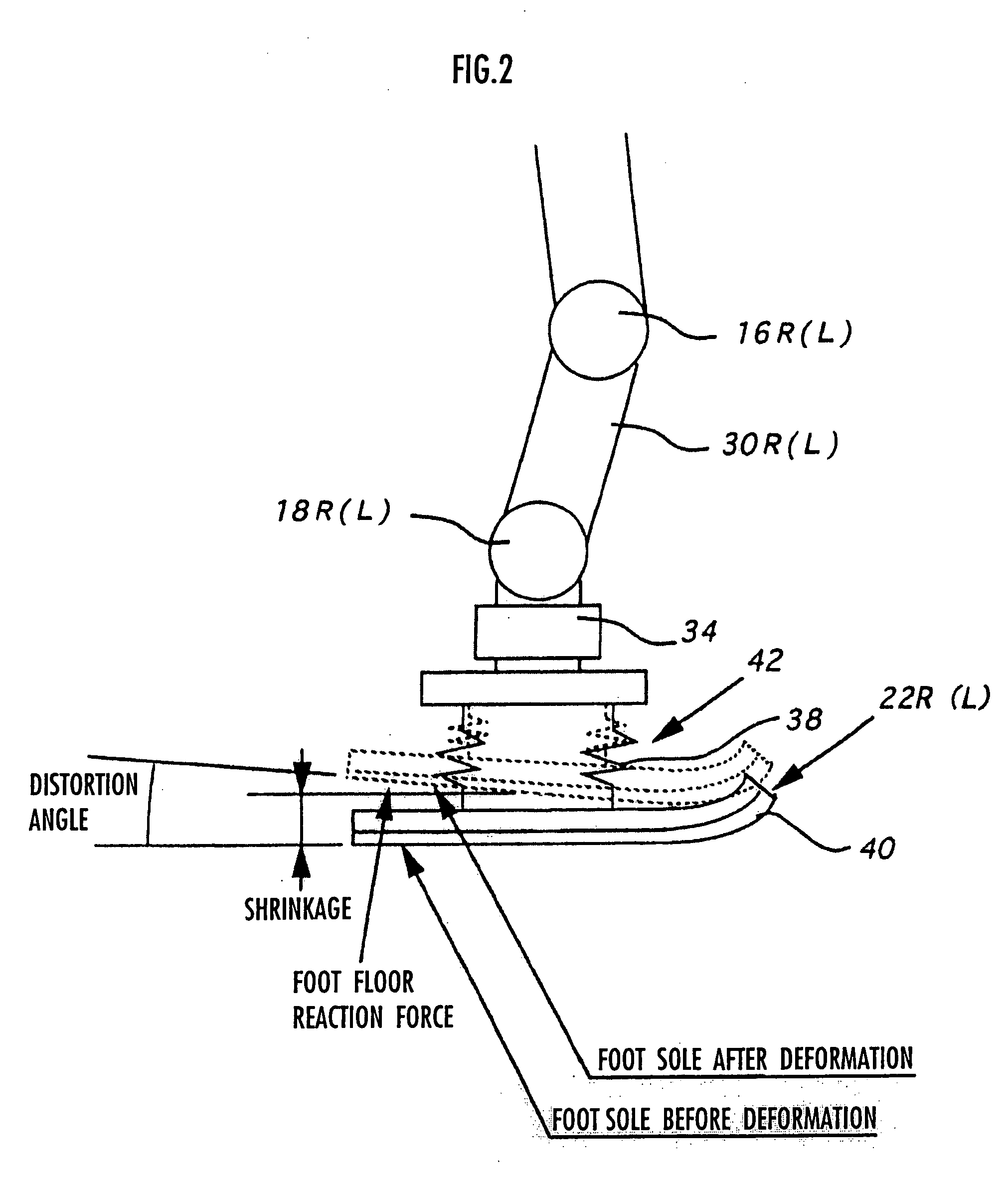 Gait producing device for leg type movable robot