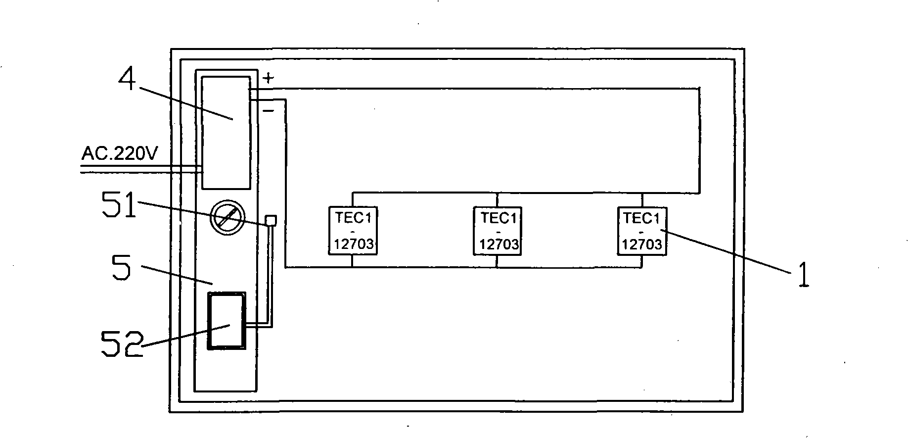 Semiconductor refrigerated fruit tray