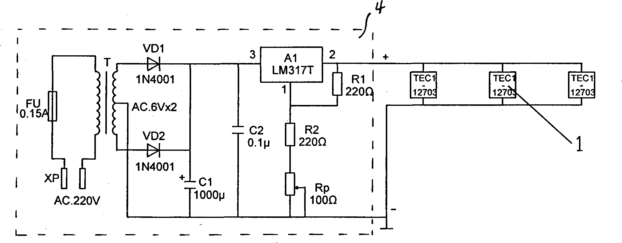 Semiconductor refrigerated fruit tray